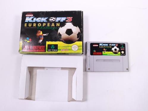 SNES - Kick off 3 European Challenge (Boxed CIB), Spelcomputers en Games, Games | Nintendo Super NES, Ophalen of Verzenden