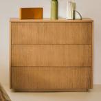 *WOONWINKEL* Kave Home Helvine Eiken Ladenkast Met Ribbels, Huis en Inrichting, Verzenden, Nieuw