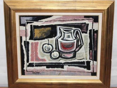 Narcis Pons Junyer (1922-2016) - Bodegon Cubista, Antiek en Kunst, Kunst | Schilderijen | Modern