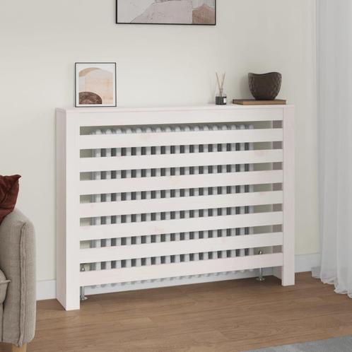 vidaXL Radiatorombouw 108,5x19x84 cm massief grenenhout wit, Doe-het-zelf en Verbouw, Verwarming en Radiatoren, Nieuw, Verzenden