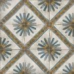 Vloertegel / wandtegel vintage tanger bloem blauw 20x20, Keramiek, Nieuw, Ophalen of Verzenden, 10 m² of meer