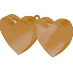 Ballon gewichtje gouden hartjes - Ballonnen, Hobby en Vrije tijd, Feestartikelen, Verzenden, Nieuw