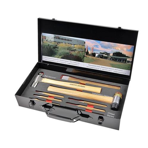 Set Montagehamer - steenbeitel - centerpons in metalen, Doe-het-zelf en Verbouw, Gereedschap | Handgereedschap, Ophalen of Verzenden