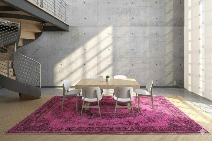 Roze vintage - Vloerkleed - 290 cm - 180 cm - met, Huis en Inrichting, Stoffering | Tapijten en Kleden