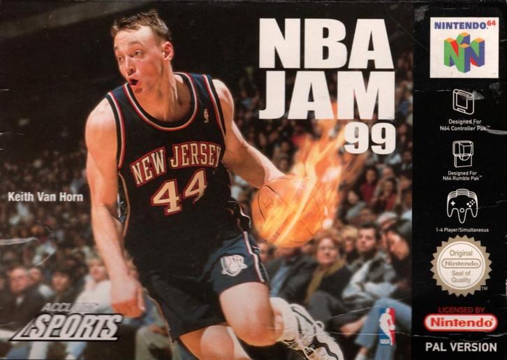 N64 NBA Jam 99 (In doos), Spelcomputers en Games, Spelcomputers | Nintendo 64, Zo goed als nieuw, Verzenden