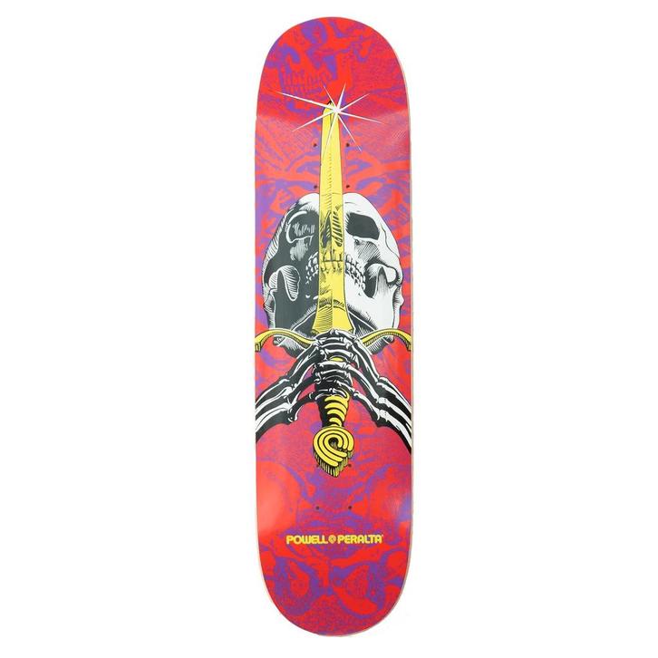 Powell Peralta Skull & Sword Birch 8.0 Red Purple, Sport en Fitness, Skateboarden, Verzenden