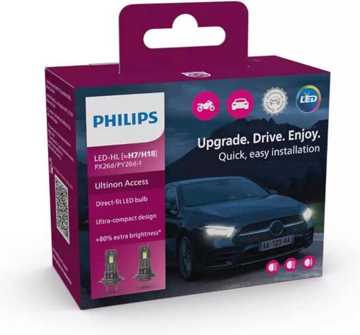 Philips Ultinon Access LED H7 set 11972U2500CX, Auto diversen, Auto-accessoires, Zo goed als nieuw, Ophalen of Verzenden