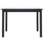 Eettafel 114x71x75 cm massief rubberwood zwart (Tafels), Huis en Inrichting, Tafels | Bijzettafels, Verzenden, Nieuw