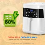Aigostar Airfryer XXL - Heteluchtfriteuse - 7L - 1900W - Wit, Verzenden, Nieuw