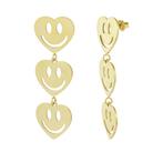 Oorbellen Smiley - Hartjes, Overige materialen, Hangers, Verzenden, Nieuw