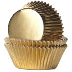 Cupcake Cups HoM Folie Goud 51x38mm. 500st., Hobby en Vrije tijd, Taarten en Cupcakes maken, Verzenden, Nieuw
