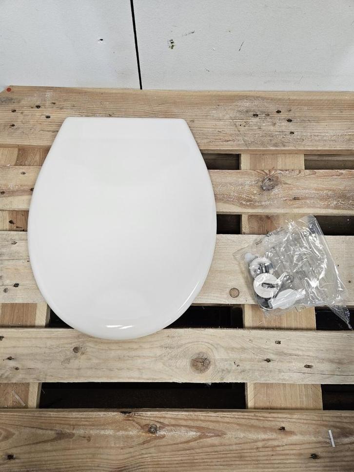 Duroplast closetzitting 37 x 44 cm pergamon softclose, Doe-het-zelf en Verbouw, Sanitair, Overige typen, Nieuw, Ophalen of Verzenden