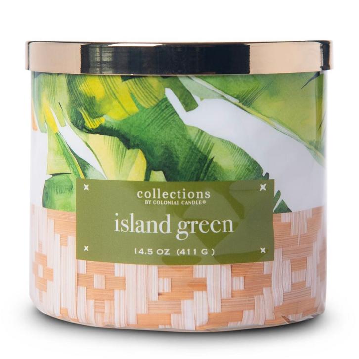 Colonial Candle - Travel Collection Tropical - Island Green, Huis en Inrichting, Woonaccessoires | Kandelaars en Kaarsen, Verzenden