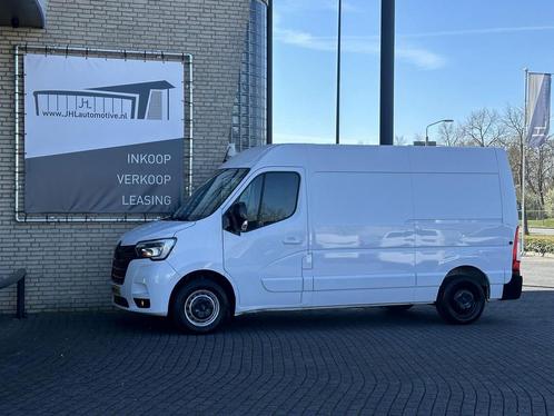 Renault Master T35 2.3 dCi 150 L2H2*NAVI*A/C*HAAK*CAM*TEL*3P, Auto's, Renault, Lease, Zwart, Handgeschakeld, Overige carrosserieën