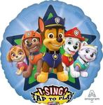 PAW Patrol - Ballon - Folie - Met Muziek - Blauw - 71 cm - 1, Hobby en Vrije tijd, Ophalen of Verzenden, Nieuw