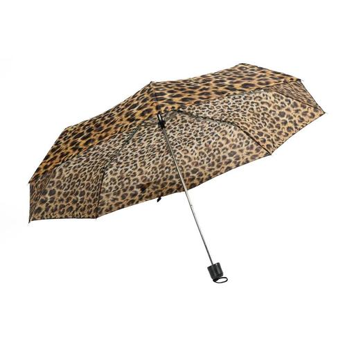 Benson Compacte mini-paraplu - luipaardprint - Ø 90 cm -..., Sieraden, Tassen en Uiterlijk, Overige Accessoires, Nieuw, Ophalen of Verzenden