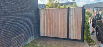 Hout beton schutting. Inclusief montage. Prijs per meter. beschikbaar voor biedingen