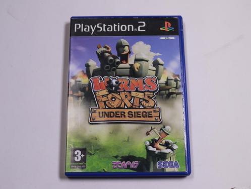 Playstation 2 - Worms Forts: Under Siege, Spelcomputers en Games, Games | Sony PlayStation 2, Ophalen of Verzenden
