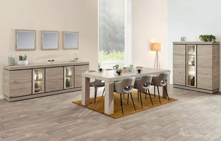 Woonkamerset Bloemendaal Lichtgrijs - moderne woonkamers, Huis en Inrichting, Complete eetkamers, Nieuw