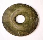 Oud Birmees, Samonvallei Jade Rituele Bi-schijf - 200 mm