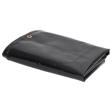 vidaXL Zeildoek 650 g/m² 4x5 m Zwart beschikbaar voor biedingen