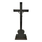 Antiek Crucifix - Walnoot - 1850-1900 - altaar-kruis