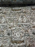 Katoenen jacquardweefsel: Barokke verweving en abstracte