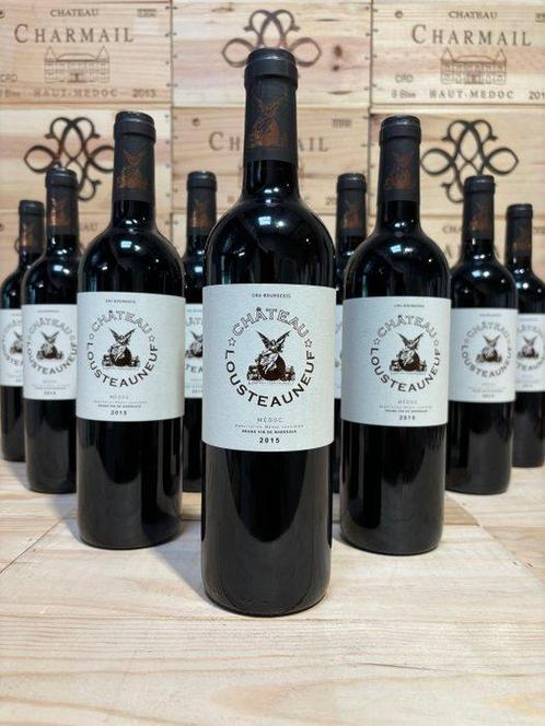 2015 Château Lousteauneuf - Haut-Médoc Cru Bourgeois - 12, Verzamelen, Wijnen