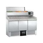 GGM Gastro | Pizza koelwerkbank PREMIUM - 1400x700mm - 3 |, Verzenden, Nieuw in verpakking