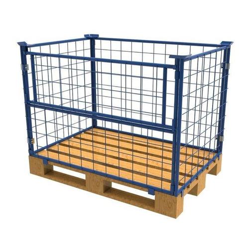 Opzetrand Opzetframe container gaasbak Palletranden H 800mm, Doe-het-zelf en Verbouw, Kratten en Dozen, 100 cm of meer, Opvouwbaar