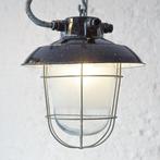 Plafondlamp - Emaille, Glas, IJzer