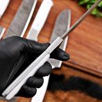 Hadel Stainless Bolster and Acrylic - Keukenmes - Chefs, Antiek en Kunst