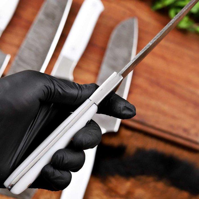 Hadel Stainless Bolster and Acrylic - Keukenmes - Chefs, Antiek en Kunst, Antiek | Keukenbenodigdheden