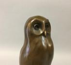 sculptuur, The Young Owl - 26 cm - Bronzen uil in Art Deco, Antiek en Kunst