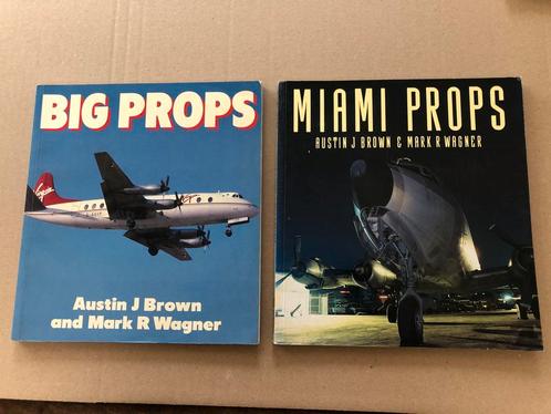 2 Boeken Propellervliegtuigen - ENGELS, Verzamelen, Luchtvaart en Vliegtuigspotten, Boek of Tijdschrift, Gebruikt, Ophalen of Verzenden