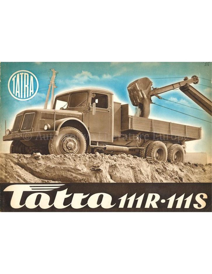 1956 TATRA 111R | 111S VRACHTWAGEN BROCHURE GERMAN, Boeken, Auto's | Folders en Tijdschriften