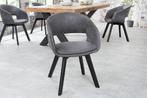 Design stoel NORDIC STAR antiek grijze houten poten - 43423, Huis en Inrichting, Stoelen, Ophalen of Verzenden, Nieuw