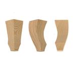 Landelijke houten kastpoot Queen Ann 150x65mm, Ophalen of Verzenden, Nieuw