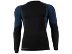 Heren thermoshirt met lange mouwen - Blauw/Zwart, Kleding | Heren, Ondergoed, Verzenden
