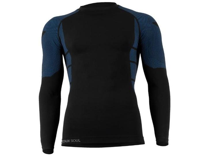 Heren thermoshirt met lange mouwen - Blauw/Zwart, Kleding | Heren, Ondergoed, Verzenden