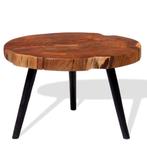 Boomstam salontafel massief acaciahout (55-60)x40 cm, Huis en Inrichting, Tafels | Bijzettafels, Verzenden, Nieuw