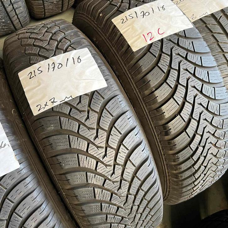 2 x Falken Eurowinter 215-70-16 Winterbanden 7mm, Auto-onderdelen, Banden en Velgen, 16 inch, Winterbanden, 215 mm, Personenwagen