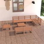 vidaXL 9-delige Loungeset massief grenenhout honingbruin, Tuin en Terras, Tuinsets en Loungesets, Verzenden, Nieuw, Loungeset