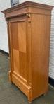 eiken kast met 1 deur, 1 lade en planken, transport mogelijk