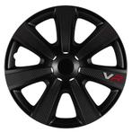 Wieldoppen  VR 14-inch zwart/carbon-look/logo, Auto diversen, Wieldoppen, Verzenden, Nieuw