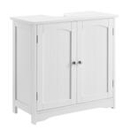 Vintage wastafelonderkast badkamermeubel 60x60x30 cm wit, Verzenden, Nieuw