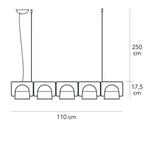 Fontana Arte - Studio Klass - Plafondlamp - Iglo 5 lampen -