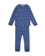 HEMA Kinderpyjama rib hartjes donkerblauw sale, korting, Verzenden, Nieuw