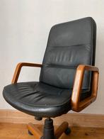 Fauteuil - Leder, Hout, Huis en Inrichting, Nieuw