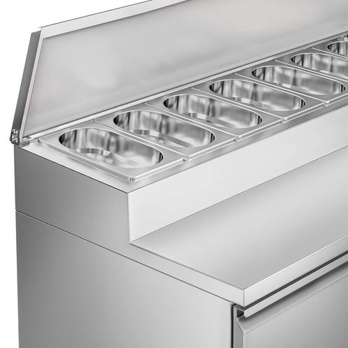 GGM Gastro | Voorbereidingstafel PREMIUM - 1360mm - 4 laden, Zakelijke goederen, Horeca | Meubilair en Inrichting, Nieuw in verpakking